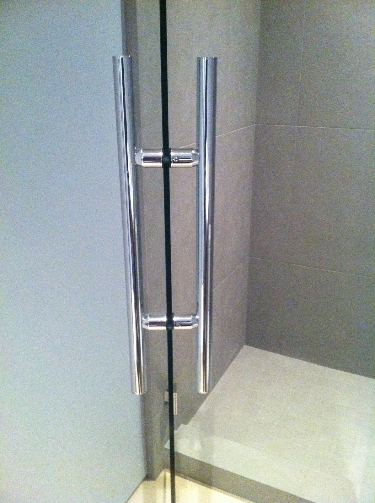 Impact with Shower Door Handles  OT Glass