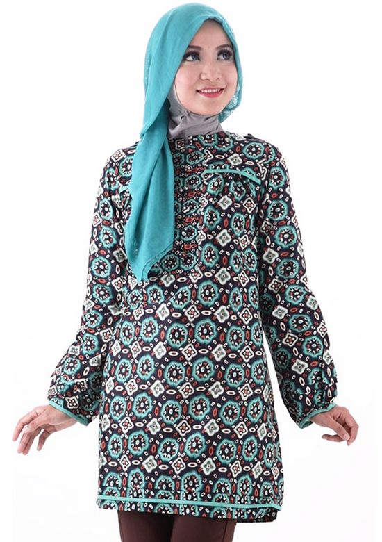  15 model  baju  batik kantor kombinasi untuk  wanita  