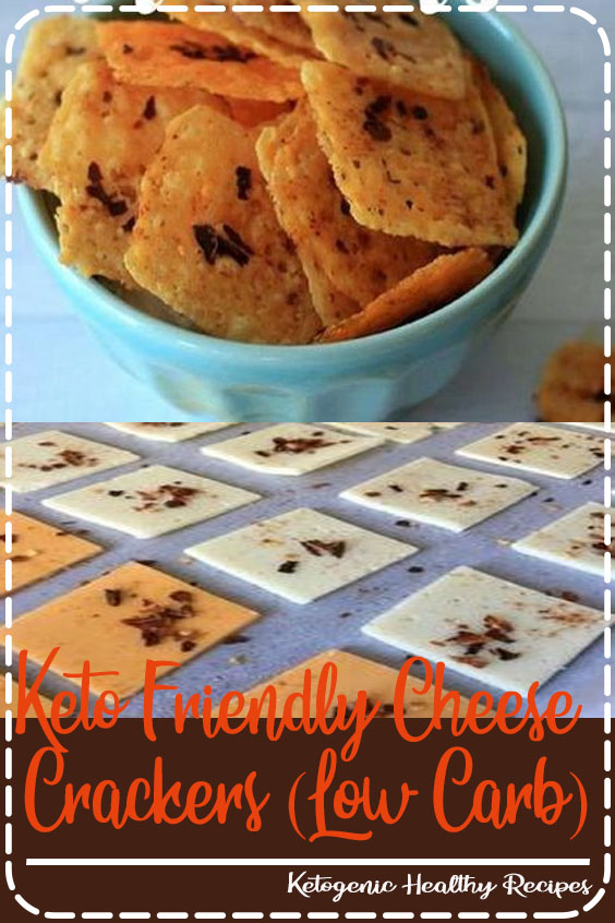 Keto Cheese Crackers. Quick, easy, and tasty! Mine cooked much faster than the recipe indicates, I recommend checking frequently starting at 10 minutes. #lowcarb #keto #ketorecipes