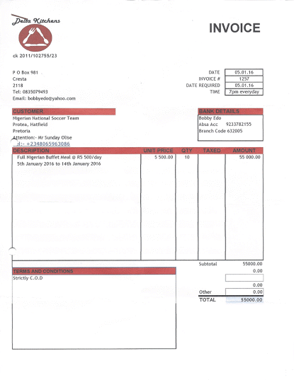 sunday oliseh posts invoice to show NFF owes his salary