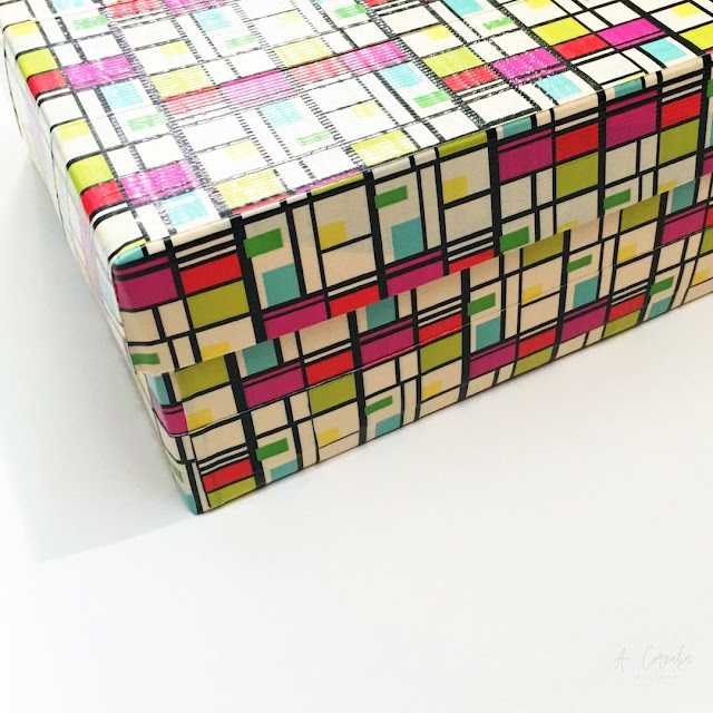 duck tape storage box, side view