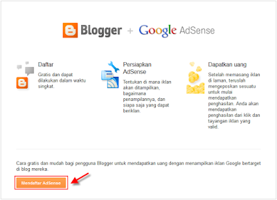 Cara daftar google adsense 1