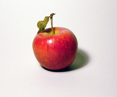ripe red apple.