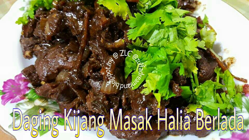 ZULFAZA LOVES COOKING: Resepi Daging Kijang Masak Halia 