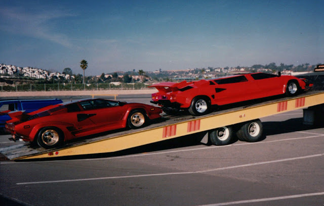 El peculiar Lamborghini Countach limusina