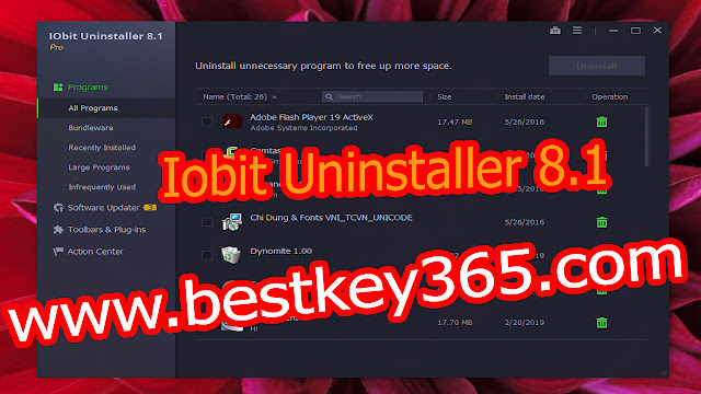 Iobit Uninstaller 8.1.0.12-Repack updated 3/4/2019