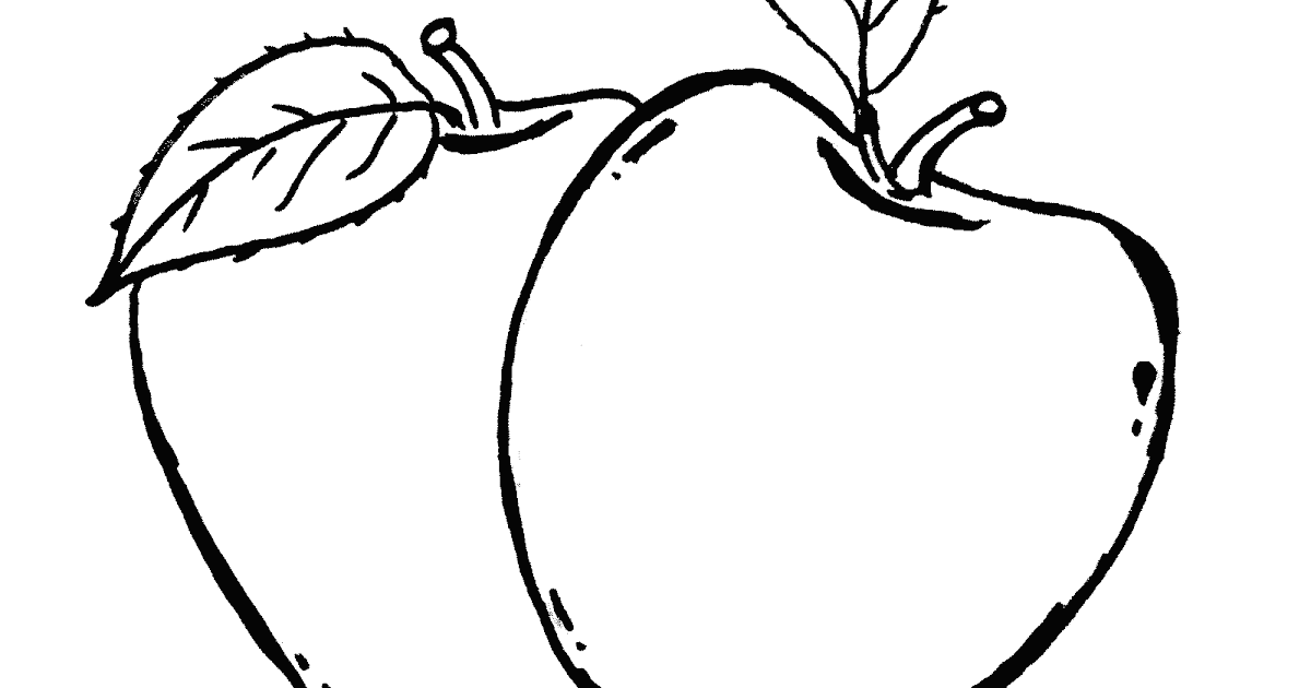 Gambar Buah Apel Tidak Berwarna - Koleksi Gambar HD