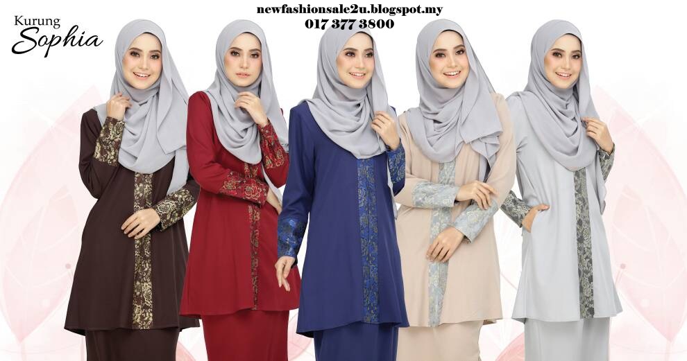  BAJU KURUNG SOPHIE WANITA MUSLIMAH MODEN NewFashionSale2u