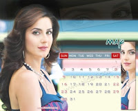 Katrina Kaif 2010 May Desktop Calendar