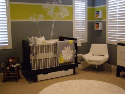 Custom Nursery Art by Kimberly: Cool Color Combo: Gray & Anything