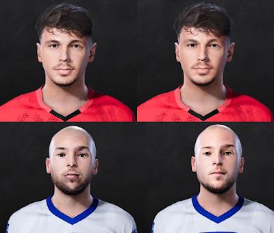 PES 2021 Faces Dario Špikić & Marin Pilj by Lukasedam7