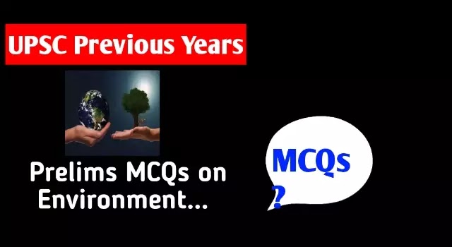 MCQs on Environment