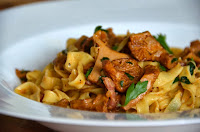 HOME-MADE TAGLIATELLE WITH CHANTERELLE MUSHROOMS