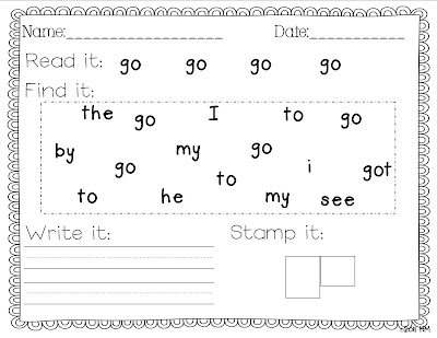 Writing for said  sight Word Sight word Practice worksheet