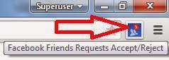 friend requests icon in chrome browser