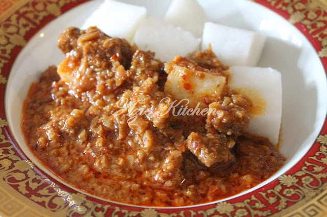 Kuah Kacang Dengan Daging Istimewa Azie Kitchen - Azie Kitchen