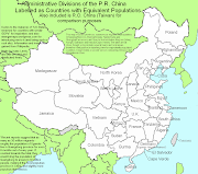 China administrative divisions. Administrative divisions of China labeled as .