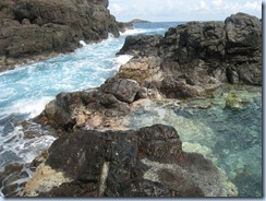 Waves crashing Culebrita