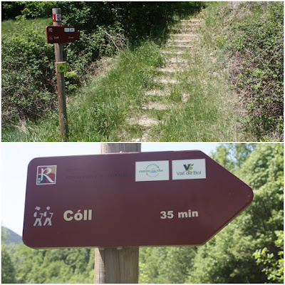 Ruta del Romànic de la Vall de Boí; camí entre el Pont de la Palanca de Saraís i el poble de Cóll