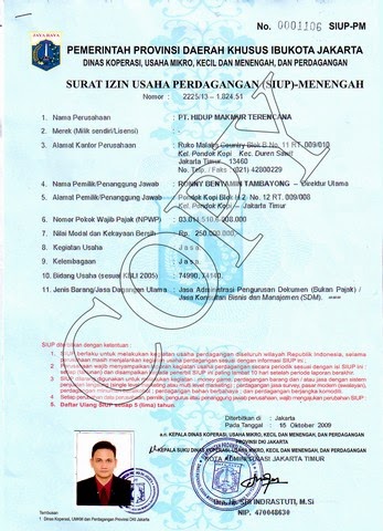 SIUP (Surat Izin Usaha Perdagangan)