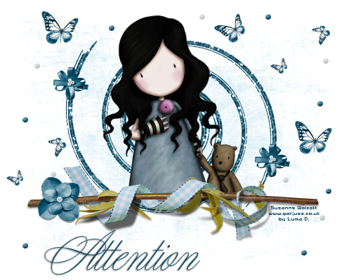 Tag Blue Butterfly