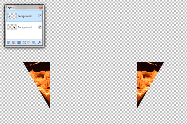 Use Layers>Flip Horizontal to flip it horizontally.