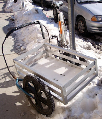 DIY homemade bike bicycle cargo utility