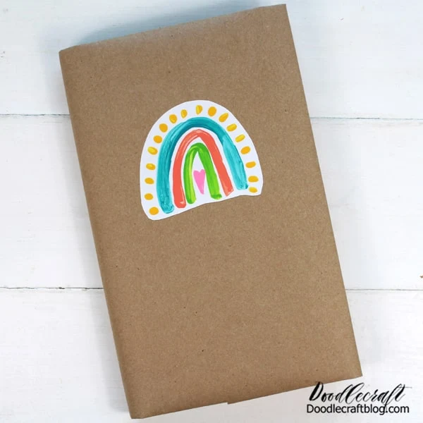 Add a colorful sticker to a notebook or journal for the perfect, personal touch!