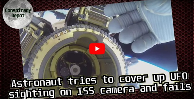 Astronauta da ISS tenta bloquear visão de OVNI em filmagem ao vivo