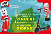 Con Pritt Colle o Correttori vinci ogni giorno 1 Monopattino elettrico Vivo w-scooter S2 Max