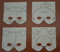 Farm Animal Face Masks, Farm Animal Mask, Mask, Mudpuppy, Party Activity, Party&Co, Party Theme 