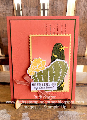 stampin' up, flowering cactus product medley