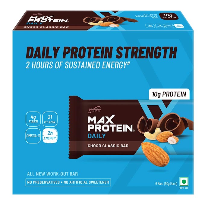 RiteBite Max Protein Bar Review Daily Protein Strength Choco Bar