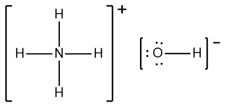 Lewis structure of NH4OH