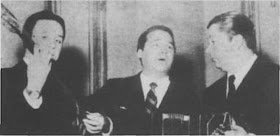 Alberto Marino con Anibal Troilo y Roberto Grela en 1955