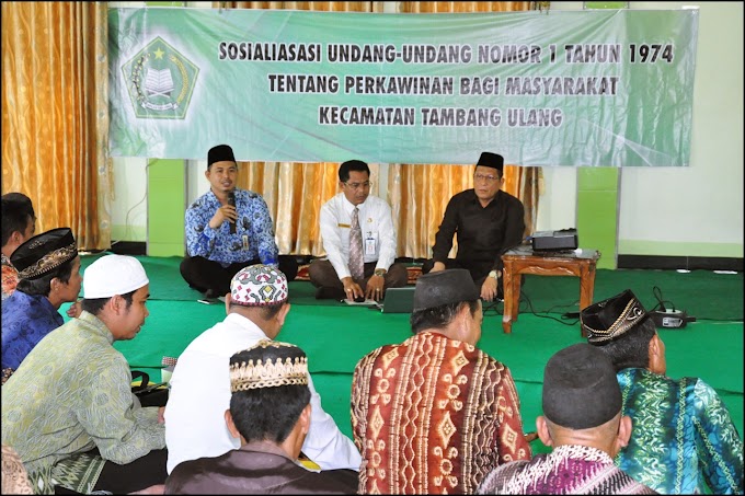 KUA Tambang Ulang Gelar Sosialisasi UU Perkawinan 