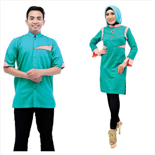 Busana Muslim Sarimbit Lebaran 2015 Bluse Azalia - Koko Ghaffar