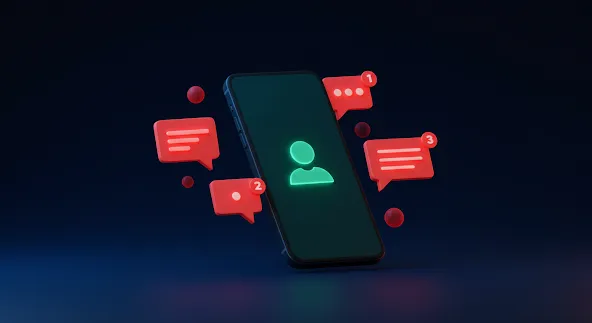 카카오톡 투데이 숫자가 올라간 상황을 상징하는 미니멀한 알림 UI 이미지