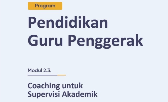 Modul 2.3 Coaching untuk Supervisi Akademik
