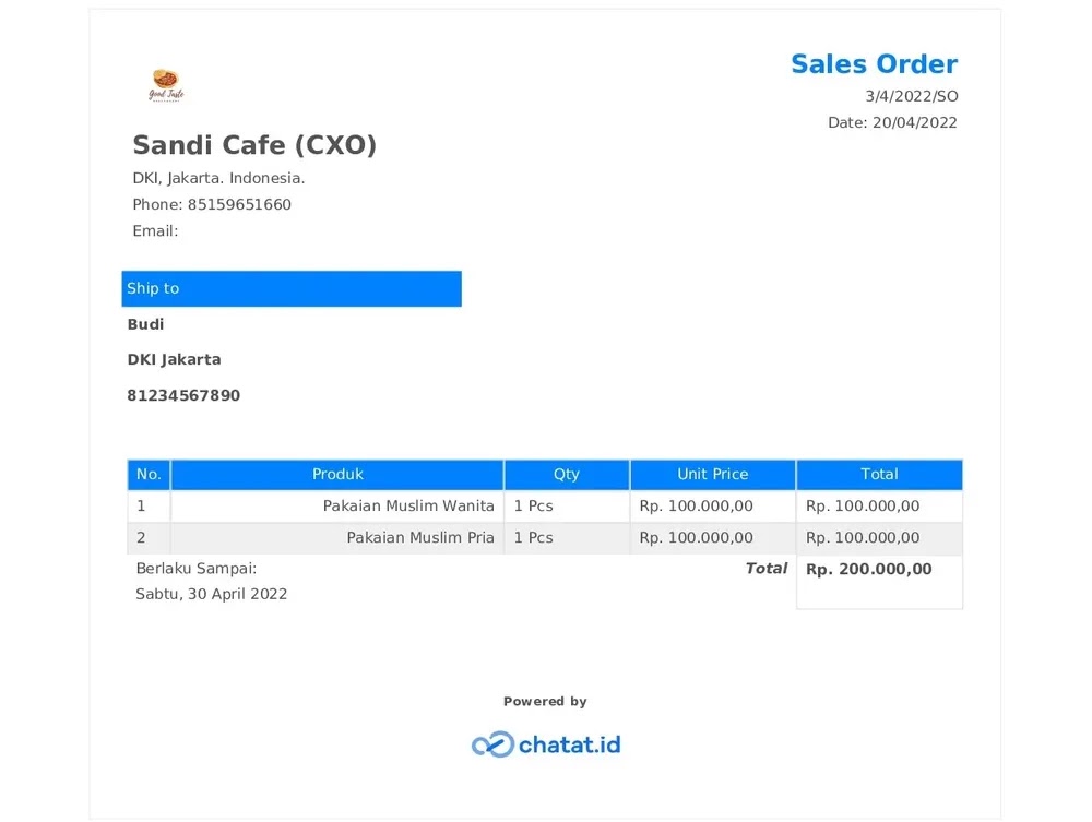 contoh invoice chatat.id