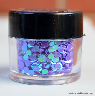 KKCenterhk NNail Purple Circle Glitter