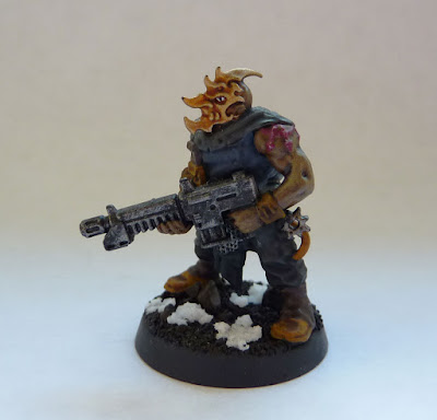 Chaos Cultist converted with Kairic Acolyte heads for Thousand Sons Space Marines, Warhammer 40,000