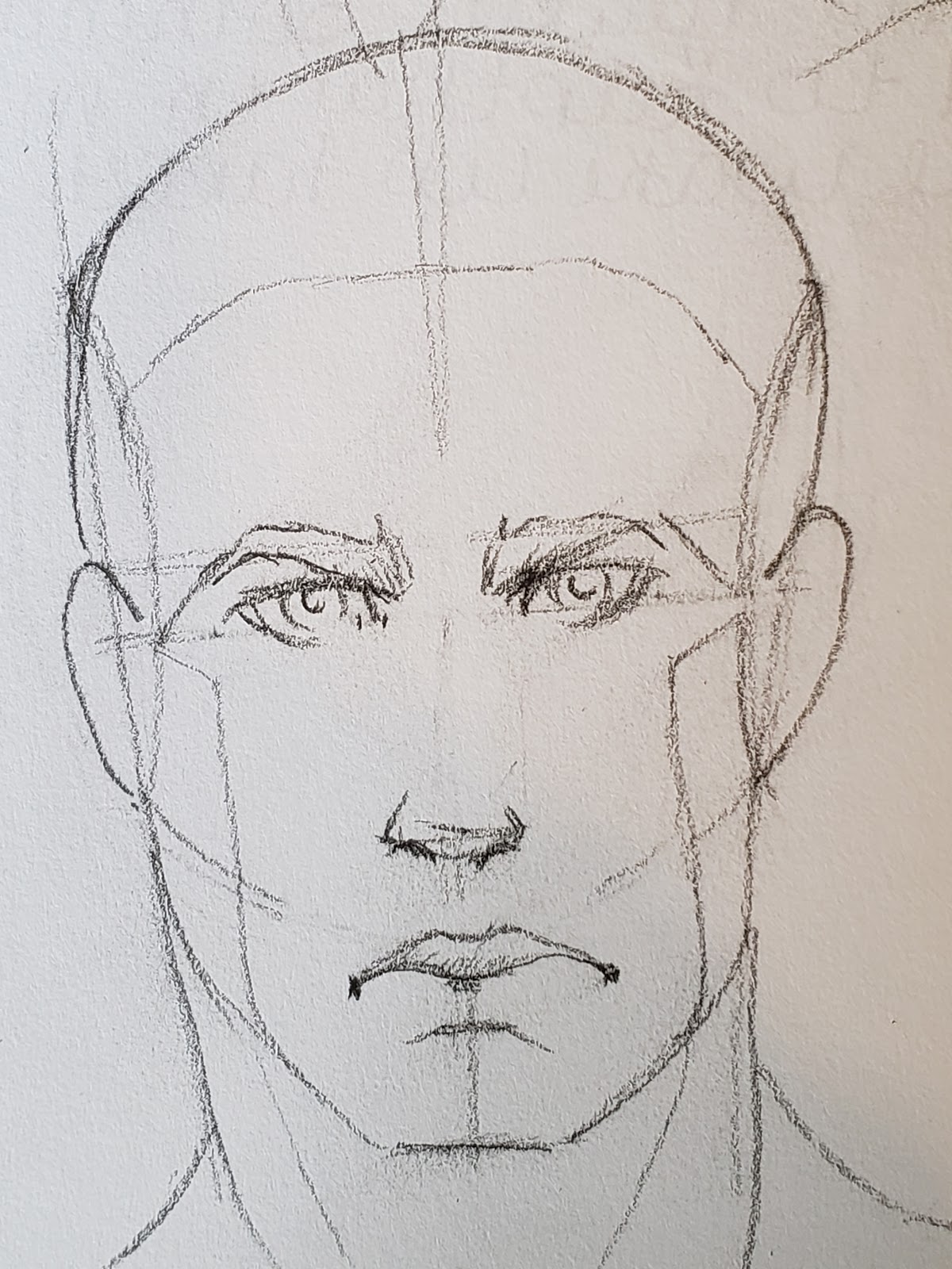 Morning Head Study following Howtodrawcomics.com