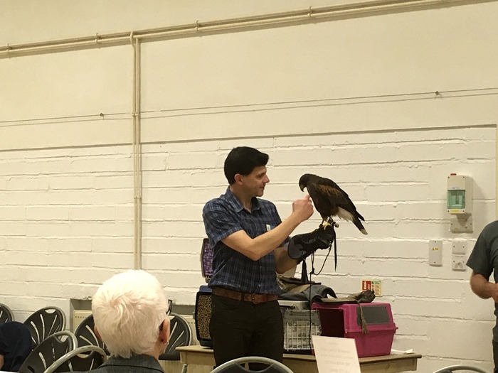 08 Mark with the Harris Hawk