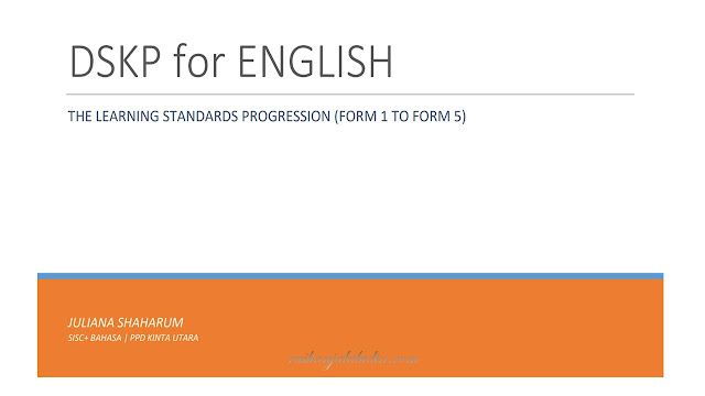 DSKP for English - The Learning Standard Progression (Form 1 - Form 5)