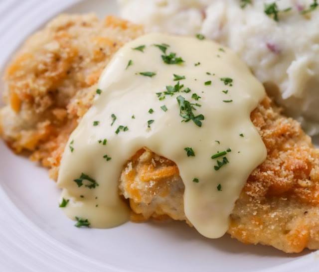 Crispy Cheddar Chicken #dinner #chicken