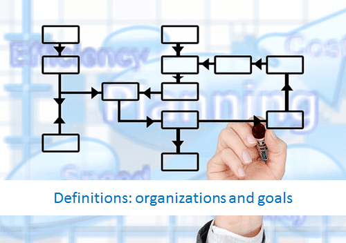 Definitions: organizations and goals