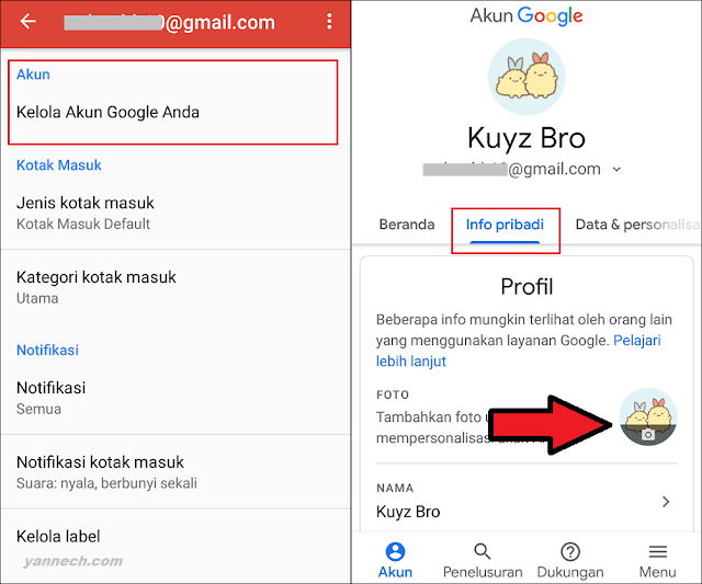 Cara Mengganti Foto Profil Gmail di Android Tanpa Aplikasi 