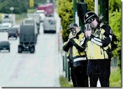 Cop and Radar Gun