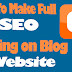  How to make full SEO settings on the Blogger website